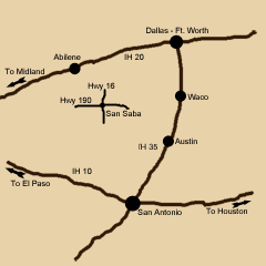 Jordan Cattle San Saba Map